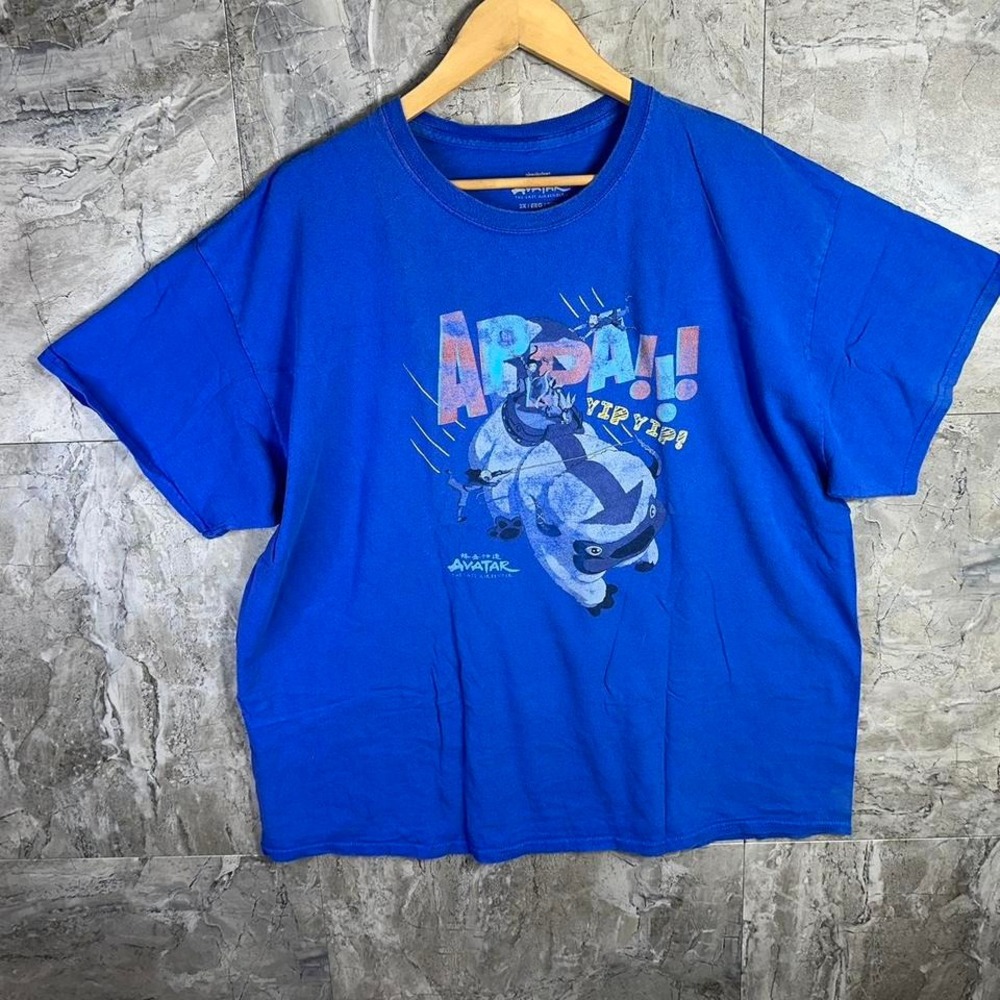Vintage Blue Avatar‎ the Last Airbender graphic t-shirt Men's 2XL